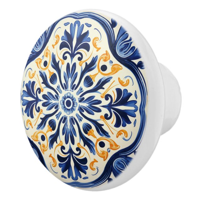 Bouton De Porte En Céramique Mignonne faux portugais (Droite)