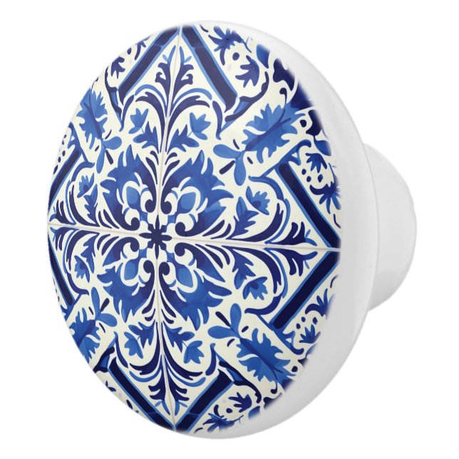 Bouton De Porte En Céramique Mignonne faux portugais (Droite)