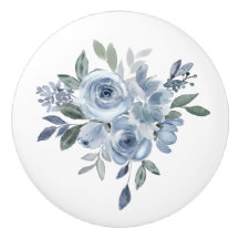 Mobilier bleu et vert Fleurs
