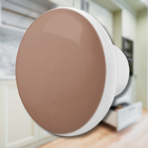Bouton De Porte En Céramique Mocha Mousse Tendance Elégante Couleur Solide