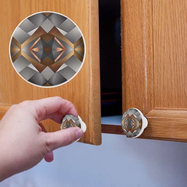 Bouton De Porte En Céramique Moderne Métallique (Créateur téléchargé)