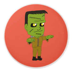 Bouton De Porte En Céramique monstre chibi
