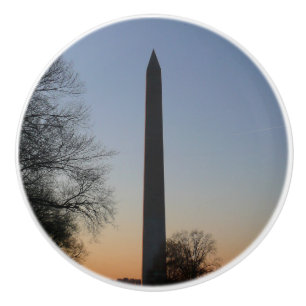 Bouton De Porte En Céramique Monument Washington au coucher du soleil à DC