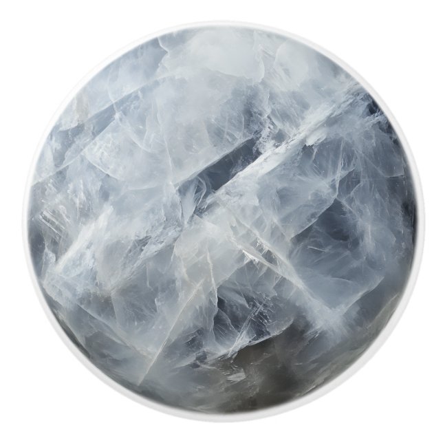 Bouton De Porte En Céramique Moonstone Gem Motif (Devant)