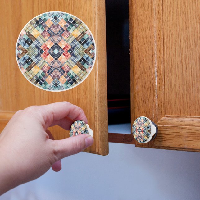 Bouton De Porte En Céramique Mosaïque mutée (Créateur téléchargé)