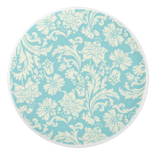 Bouton De Porte En Céramique Motif 3 de damassé