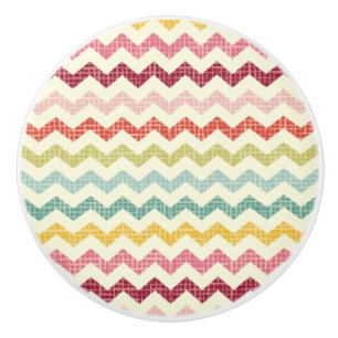 Bouton De Porte En Céramique Motif 4 de Chevron