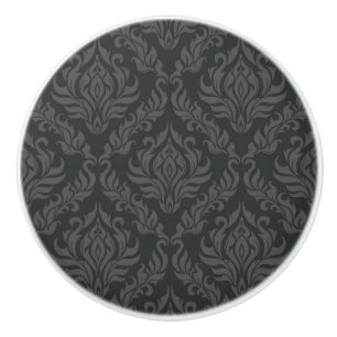 Bouton De Porte En Céramique Motif 6 de damassé