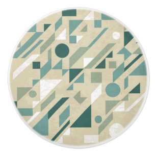 Bouton De Porte En Céramique Motif abstrait