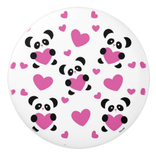 Bouton De Porte En Céramique Motif au jour de l'amour