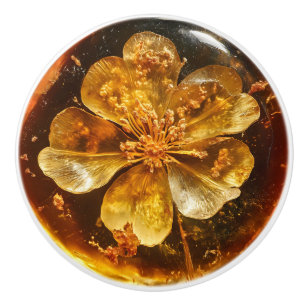 Bouton De Porte En Céramique Motif d'ambre