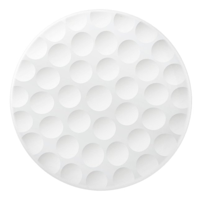 Bouton De Porte En Céramique Motif de balle de golf (Devant)