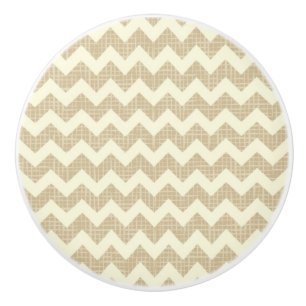 Bouton De Porte En Céramique Motif de Chevron