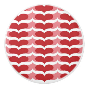 Bouton De Porte En Céramique Motif de coeur