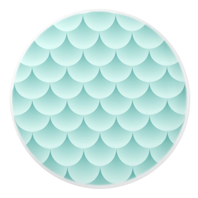 Bouton De Porte En Céramique Motif de la balance des poissons (Devant)