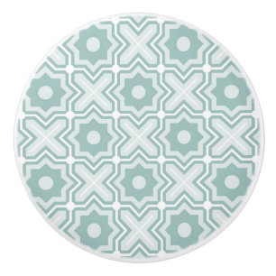 Bouton De Porte En Céramique Motif embrouillé de trellis