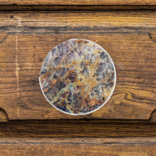Bouton De Porte En Céramique Motif en pierre d'âge Kaleidoscope
