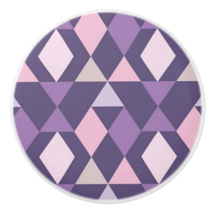 Bouton De Porte En Céramique Motif géométrique arabe pourpre