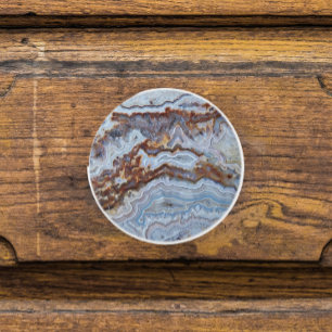 Bouton De Porte En Céramique Motif Lace Agate Rock