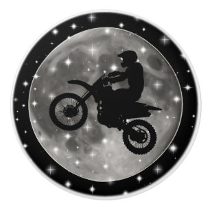 Bouton De Porte En Céramique Motocyclette sur la Lune