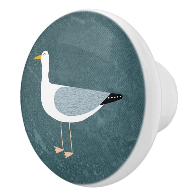 Bouton De Porte En Céramique Mouette (Droite)