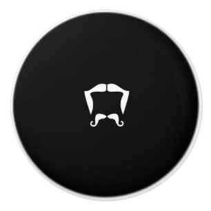 Bouton De Porte En Céramique Mustache Ceramic Knob