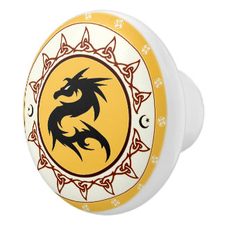 Bouton De Porte En Céramique Noeud 2 de dragon