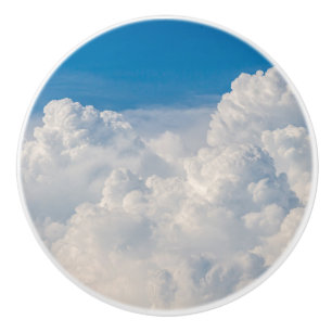 Bouton De Porte En Céramique Nuages dans le ciel
