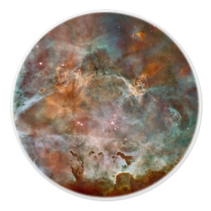 Bouton De Porte En Céramique Nuages sombres de la nébuleuse de Carina Hubble Sp
