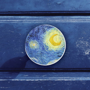 Bouton De Porte En Céramique Nuit étoilée par Vincent van Gogh