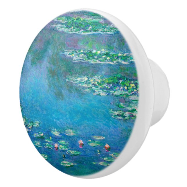 Bouton De Porte En Céramique Nymphes, Claude Monet (Droite)