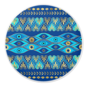 Bouton De Porte En Céramique OEil de l'oeil grec