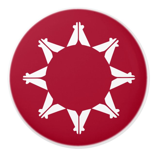 Bouton De Porte En Céramique Oglala Sioux (Devant)