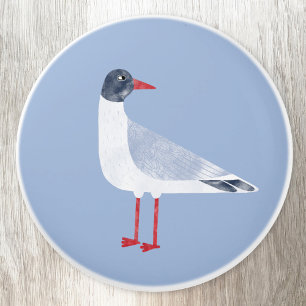 Bouton De Porte En Céramique Oiseau de rivage marin