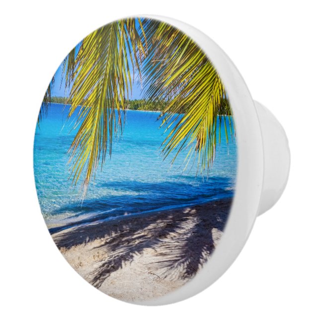 Bouton De Porte En Céramique Ombres sur la plage (Droite)