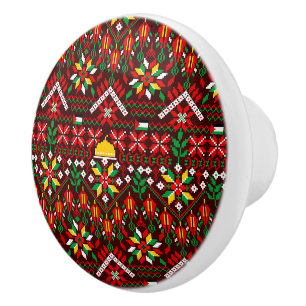 Bouton De Porte En Céramique Palestine Tatreez Broderie traditionnelle