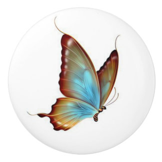 Bouton De Porte En Céramique Papillon/bouton en céramique