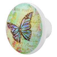 Papillon sarcelle et violet 