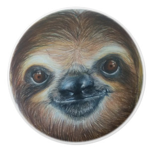 BOUTON DE PORTE EN CÉRAMIQUE PARESSE HEUREUSE !