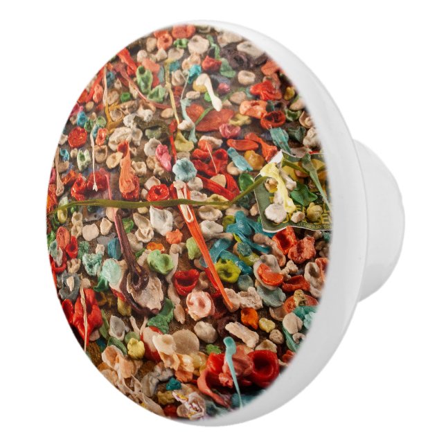 Bouton De Porte En Céramique Paroi de gomme colorée (Droite)