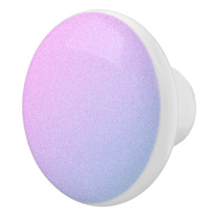 Bouton De Porte En Céramique Parties scintillant Pastel Ombre