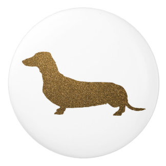 Bouton De Porte En Céramique Parties scintillantes d'or de Faux de l'icône de