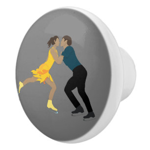 Bouton De Porte En Céramique Patinage artistique