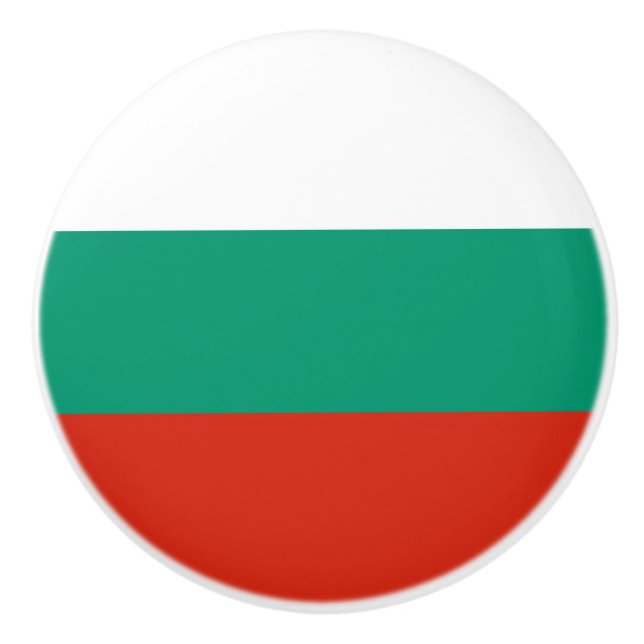 Bouton De Porte En Céramique Patriotic Bulgarian (Devant)