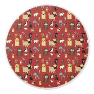 Bouton De Porte En Céramique Pattering