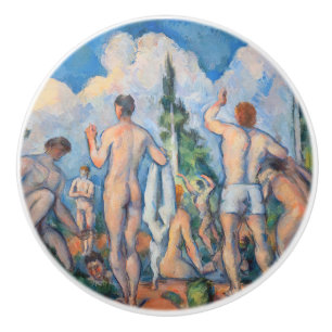 Bouton De Porte En Céramique Paul Cezanne - Baigneurs
