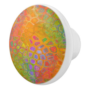 Bouton De Porte En Céramique Peau de caméléon