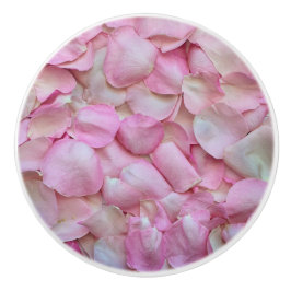Bouton De Porte En Céramique Pétales roses