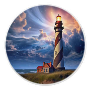 Bouton De Porte En Céramique Phare Cape Hatteras