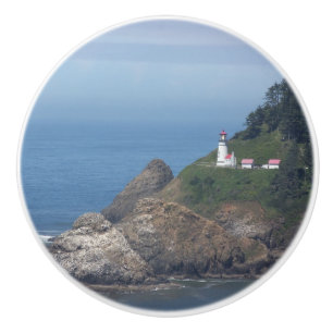 Bouton De Porte En Céramique Phare de l'Orégon